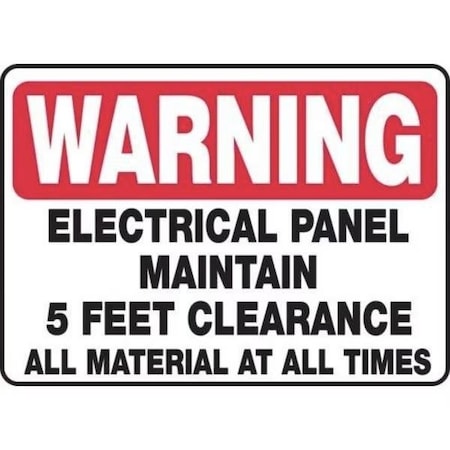 Accuform WARNING SAFETY SIGN ELECTRICAL PANEL MELC314XP